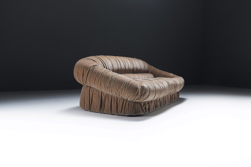 Samt Lounge Sofa von De Pas D'Urbino Lomazzi für Dall'Oca