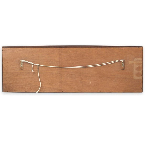 Image 1 of Skandinavischer horizontaler Vintage-Spiegel aus Rio-Palisanderholz