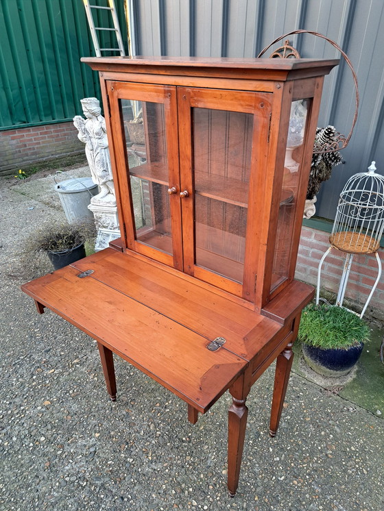 Image 1 of Antike Vitrine, Schreibtisch, Sekretär Maße: 81 x 41/22cm und 146cm hoch