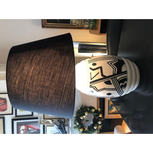 Vintage Art Deco Keramiklampe