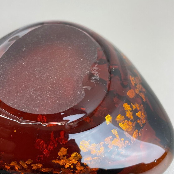 Image 1 of Aschenbecher aus Muranoglas "Gold Dust Flakes", Italien 1970er Jahre