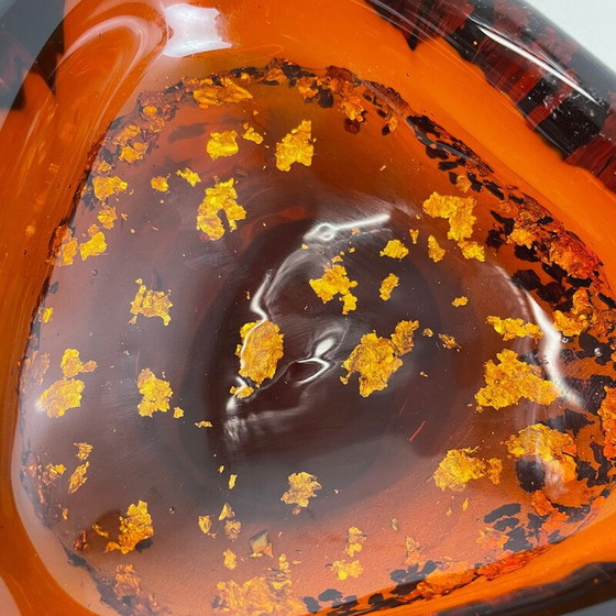 Image 1 of Aschenbecher aus Muranoglas "Gold Dust Flakes", Italien 1970er Jahre
