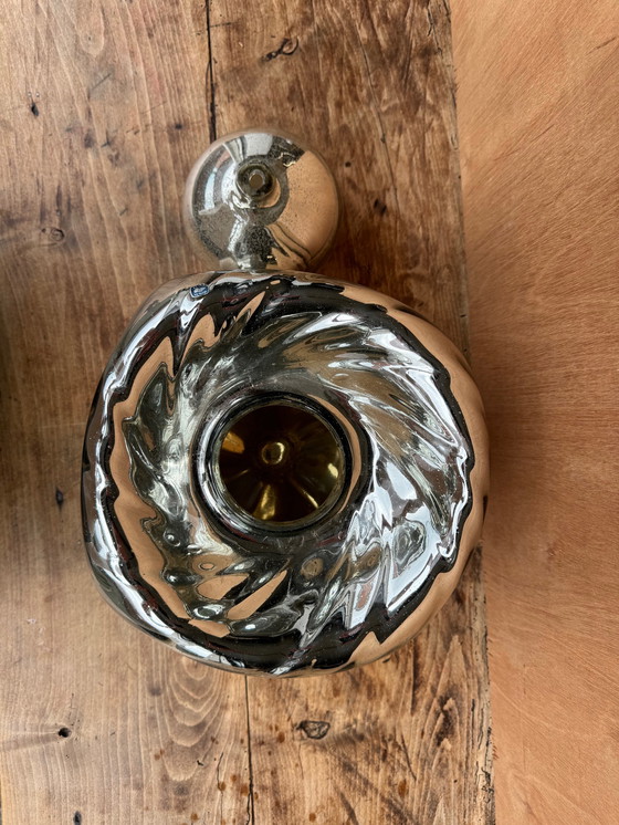 Image 1 of Mexikanische dekorative Vase aus Silberglas