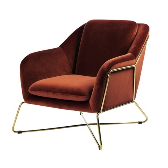 Image 1 of Soho Lounge-Sessel aus schildkrötengrünem Samt