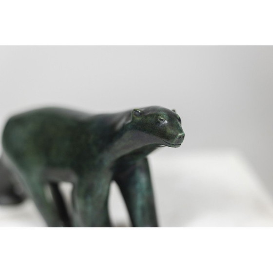 Image 1 of Bronzeskulptur "Weißer Bär" von François Pompon für das Atelier Valsuani, 2006