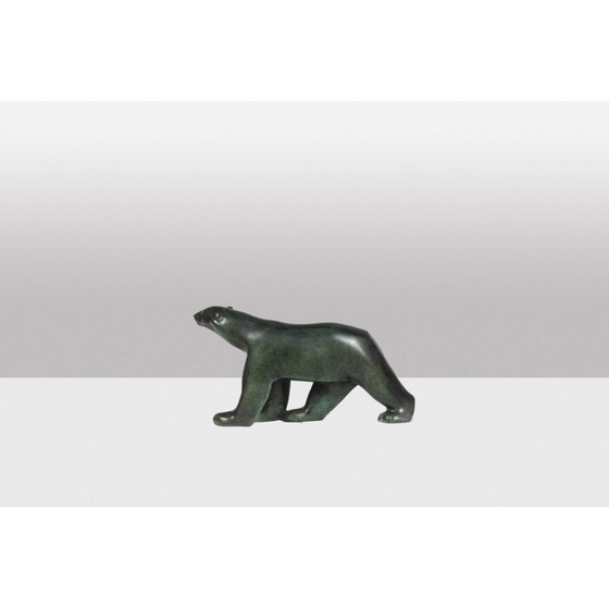 Image 1 of Bronzeskulptur "Weißer Bär" von François Pompon für das Atelier Valsuani, 2006