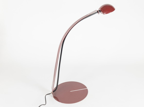 Image 1 of Herda Holland – Niederländisches Design – Modell B1412 – Halogen – Bordeaux – 80er Jahre