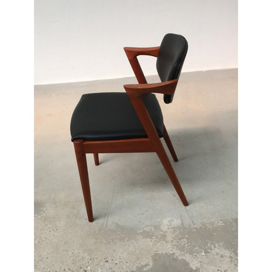 Image 1 of Satz von 8 Esszimmerstühlen aus Teakholz von Kai Kristiansen für Schous Møbelfabrik, 1960er Jahre