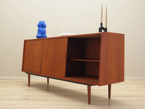 Image 1 of Anrichte aus Teakholz, Dänisches Design, 1970er Jahre, Produktion: Dänemark