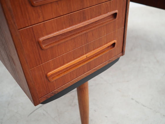 Image 1 of Teakholz-Schreibtisch, Dänisches Design, 1960er Jahre, Designer: J. Svenstrup