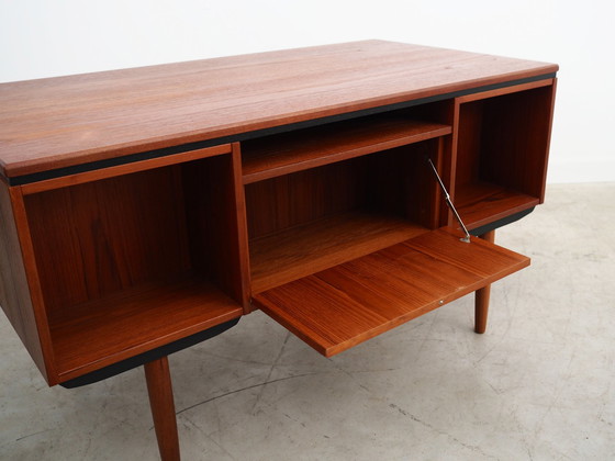 Image 1 of Teakholz-Schreibtisch, Dänisches Design, 1960er Jahre, Designer: J. Svenstrup