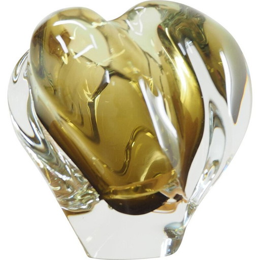 Vintage-Vase aus Kunstglas von Josef Hospodka für Chribska Glassworks, Tschechoslowakei 1960