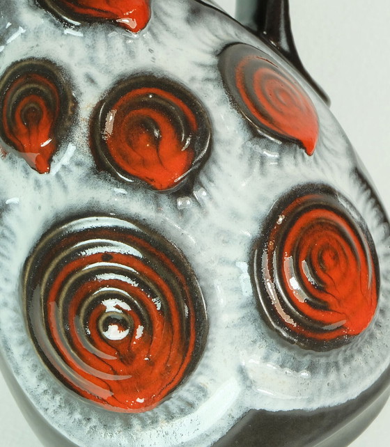 Image 1 of 1960er Jahre Vase Krug Kreismuster Bay Keramik WGP Modell 83 30