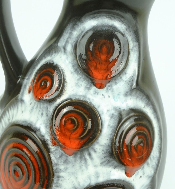 Image 1 of 1960er Jahre Vase Krug Kreismuster Bay Keramik WGP Modell 83 30