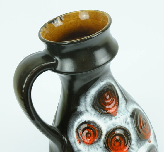 Image 1 of 1960er Jahre Vase Krug Kreismuster Bay Keramik WGP Modell 83 30