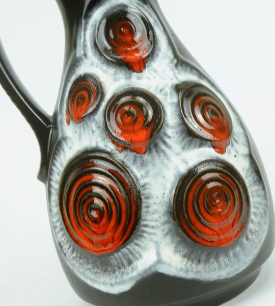 Image 1 of 1960er Jahre Vase Krug Kreismuster Bay Keramik WGP Modell 83 30