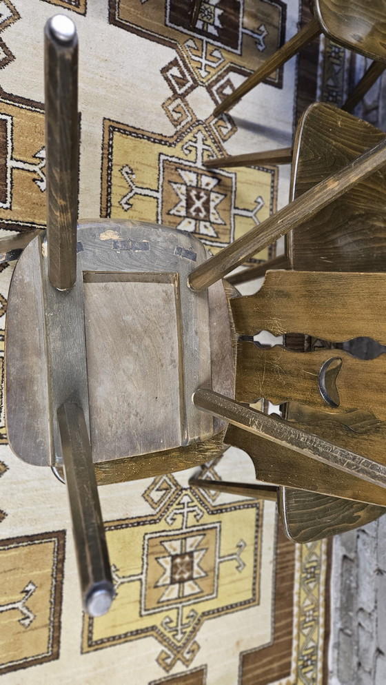 Image 1 of Set Von 6 Bistrostühlen Jahr 1970 Vintage