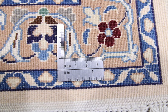 Image 1 of Original Handgeknüpfter Perserteppich Nain 9 La Fein Mit Seide 320 X 202 Cm Top Zustand
