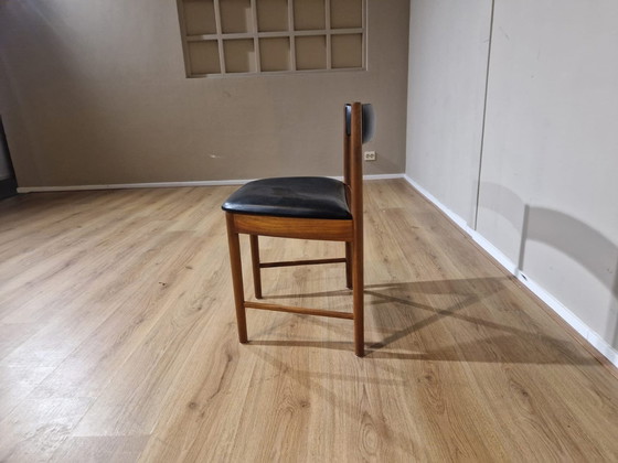 Image 1 of 4X Vintage Ah. Mcintosh 1970 - Stühle - Teak - Leder