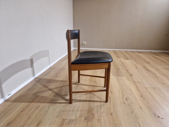 Image 1 of 4X Vintage Ah. Mcintosh 1970 - Stühle - Teak - Leder