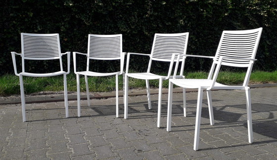 Image 1 of 4 Fast Easy Chairs weiß stapelbar