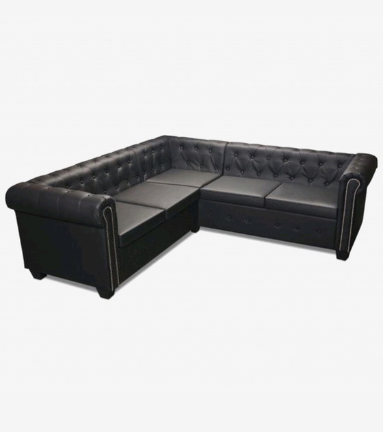 Image 1 of Chesterfield Ecksofa Leder neu