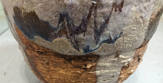 Image 1 of handgefertigte Wabi-Sabi-Schale/Topf aus Keramik