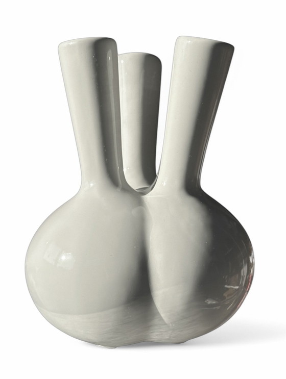 Image 1 of La Vie Tulpenvase Design Weiße Blumenvase