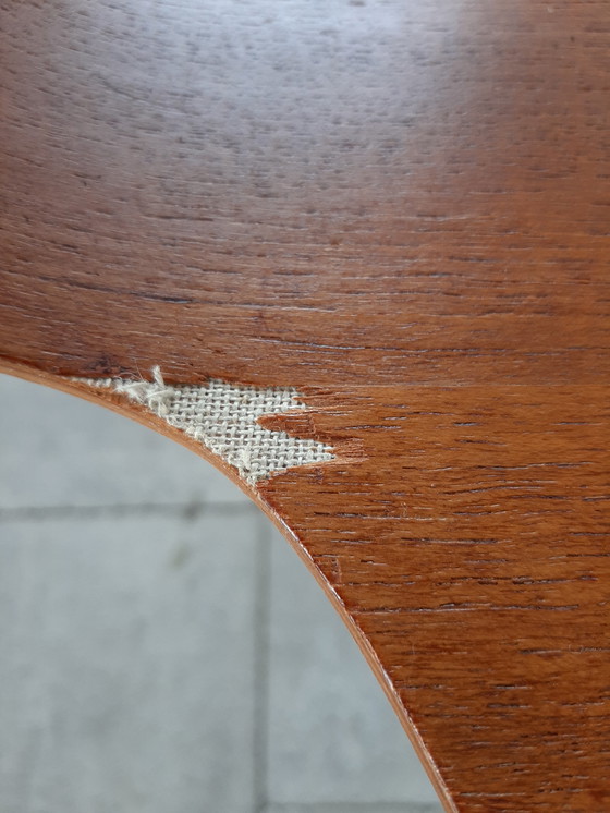 Image 1 of 6x Teakholz Arne Jacobsen Becher / Mückenstölen Fritz Hansen 1967