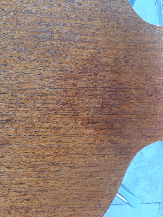 Image 1 of 6x Teakholz Arne Jacobsen Becher / Mückenstölen Fritz Hansen 1967