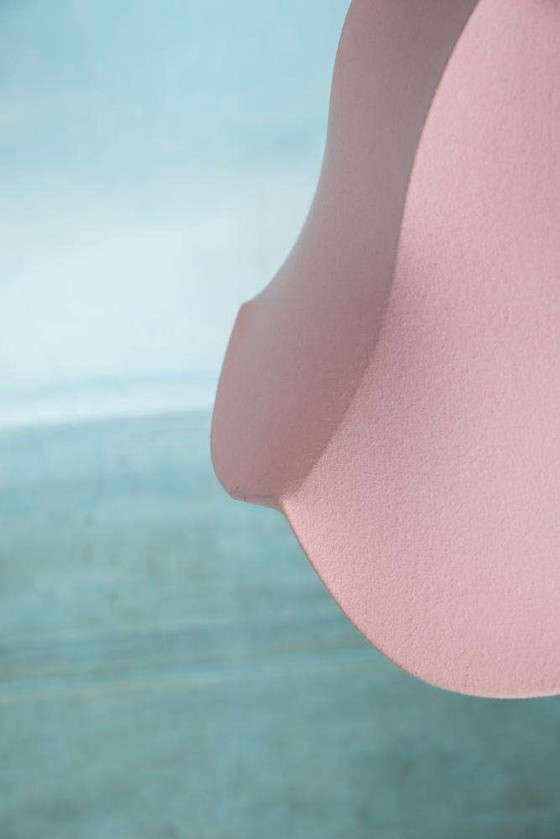 Image 1 of Vintage skandinavische Tulpe Pendelleuchte rosa