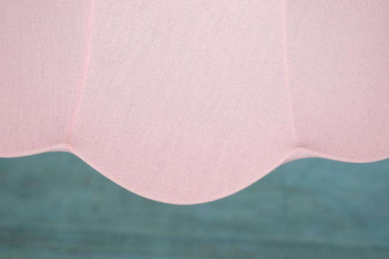 Image 1 of Vintage skandinavische Tulpe Pendelleuchte rosa