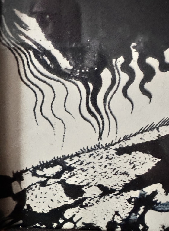 Image 1 of Salvador Dali, Lithographie 1969, Erzengel im Kampf mit dem Dämon