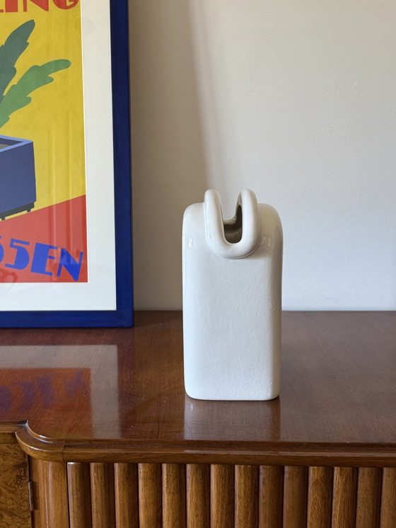 Image 1 of Sergio Asti, Moderne Keramikvase, Gabbianelli Italien Ca. 1970