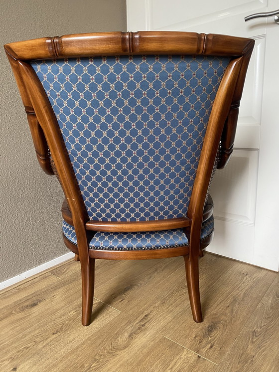 Image 1 of 2x Vintage Faux Bamboo Armchairs