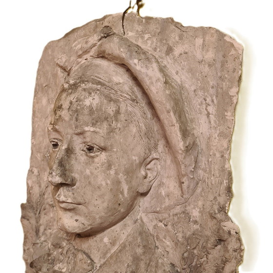 Image 1 of Französische Gipsplatte eines jungen Soldaten Anfang des 20.