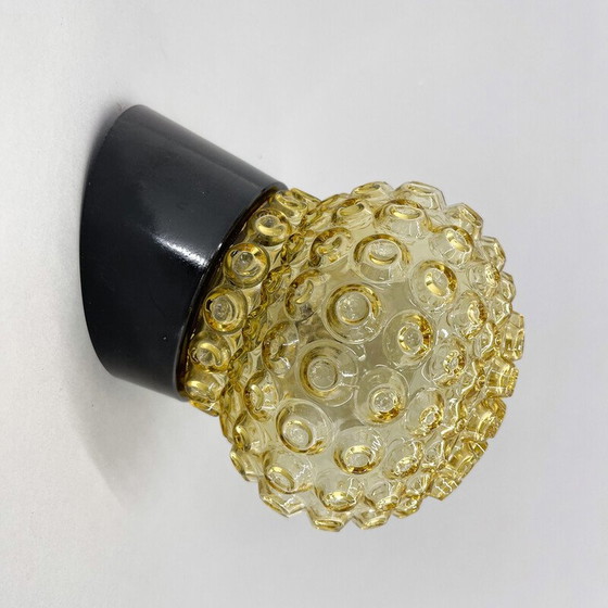 Image 1 of Vintage Wandlampe aus Bakelit und Glas, Tschechoslowakei 1950