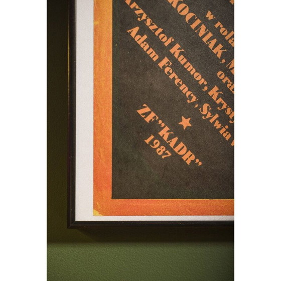 Image 1 of Vintage-Filmplakat "Cyrk Odjeżdża" von Obłucki Janusz, Polen 1987