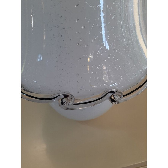 Image 1 of Vintage-Lampe aus Murano Paillons d'argent 1970