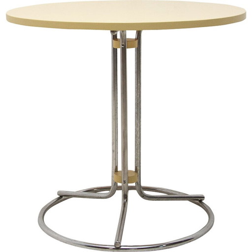 Vintage Bauhaus Chrom Couchtisch, Tschechoslowakei 1930er Jahre