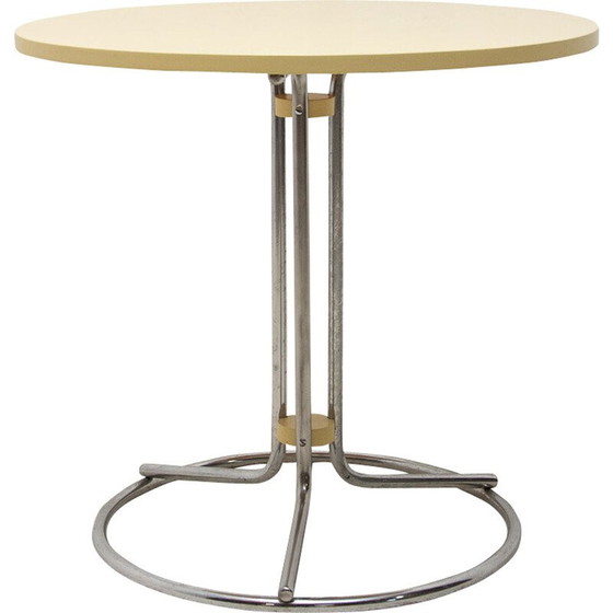 Image 1 of Vintage Bauhaus Chrom Couchtisch, Tschechoslowakei 1930er Jahre