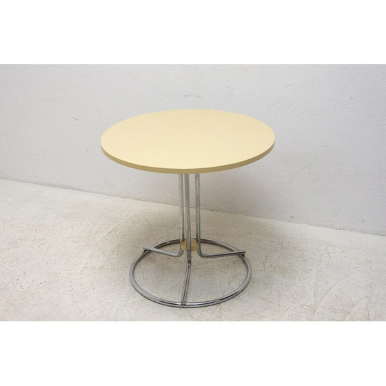 Image 1 of Vintage Bauhaus Chrom Couchtisch, Tschechoslowakei 1930er Jahre