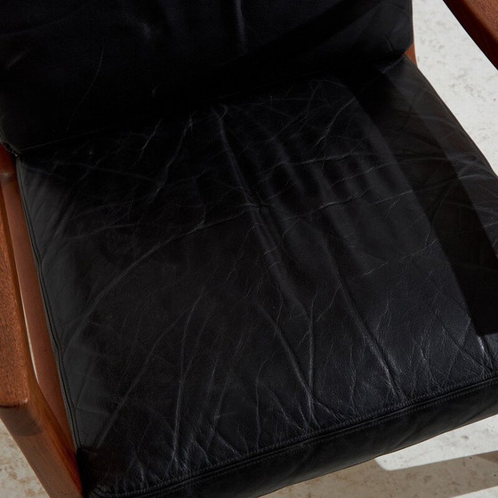 Image 1 of Wohnzimmergarnitur "Senator" aus Leder von Ole Wanscher für France et Fils, 1960