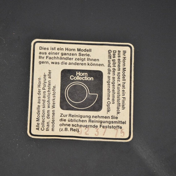 Image 1 of Vintage Couchtisch aus schwarz lackiertem Polyurethan von Peter Ghyczy für Horn Collection, Deutschland 1975