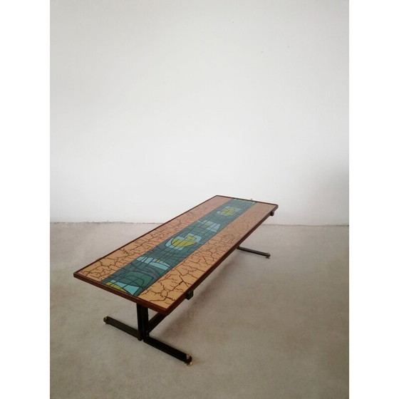 Image 1 of Couchtisch aus polychromem Kupfer, Italien 1950