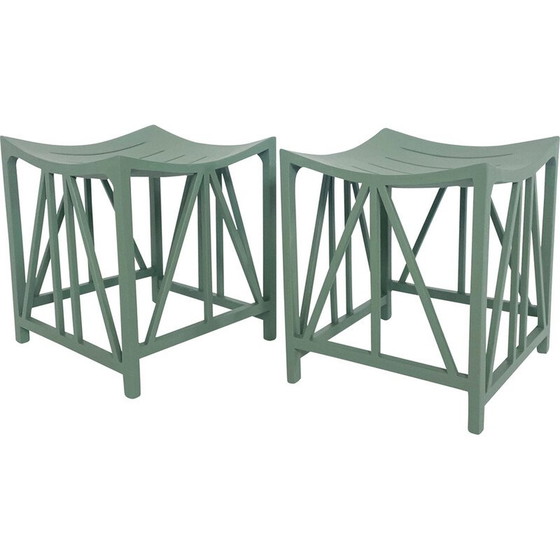 Image 1 of Vintage grün Tutanchamun Modell Hocker