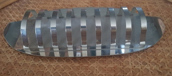 Image 1 of Ikora gemustert Cromargan Toast Halter von Wmf, 1960S