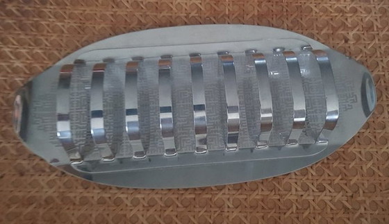 Image 1 of Ikora gemustert Cromargan Toast Halter von Wmf, 1960S