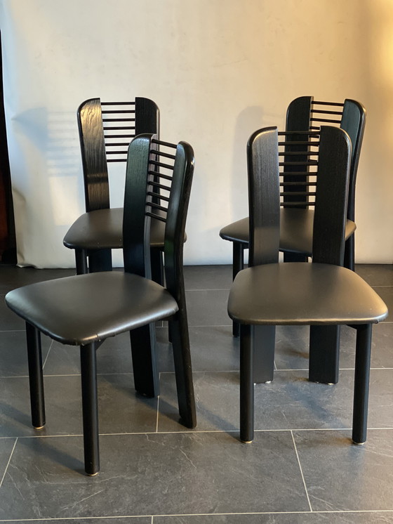 Image 1 of 4x Brutalist Modern Stühle