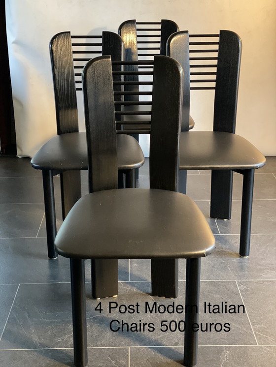 Image 1 of 4x Brutalist Modern Stühle